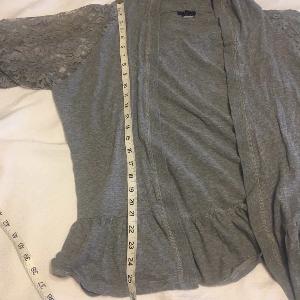 Torrid grey hooded cardigan - Picture 3 of 8